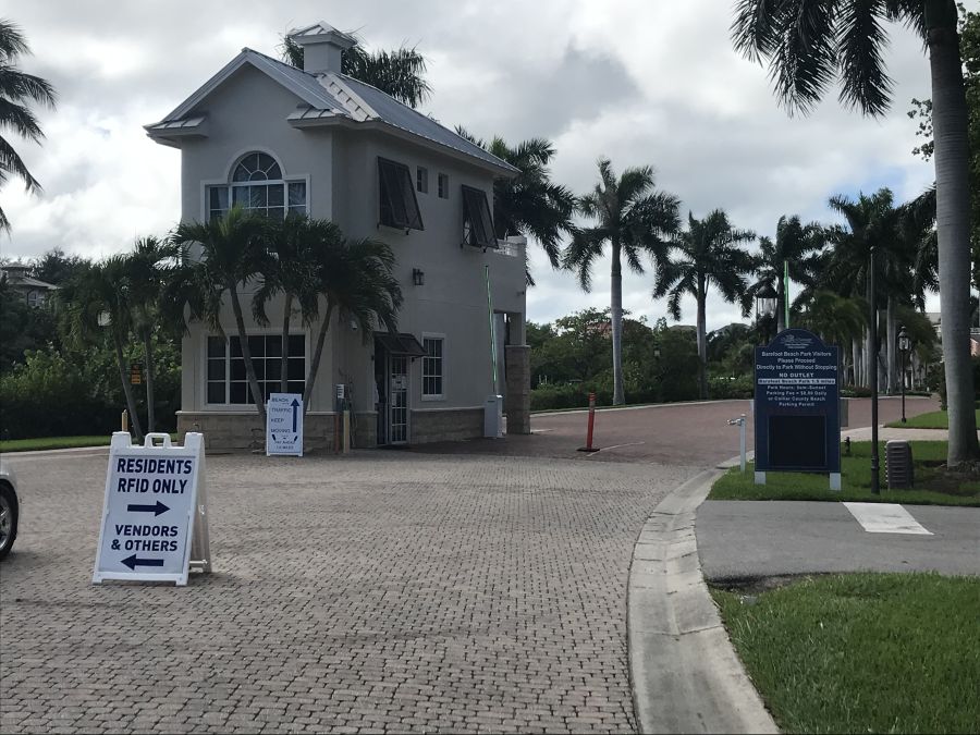 Barefoot Beach entrance from Bonita Beach Rd
